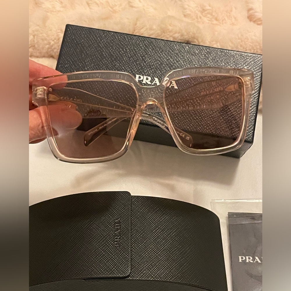 Prada Women's Blush Sunglasses NWT Full Set